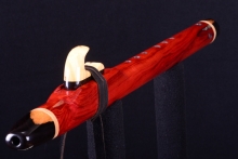 Blood Wood Native American Flute, Minor, Mid F#-4, #H35K